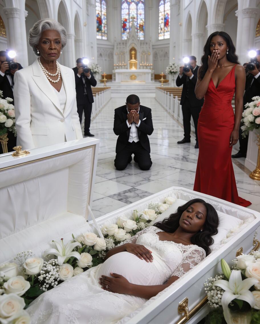 My pregnant daughter was in a coffin—and her husband showed up like it was a celebration. He walked in laughing with his mistress on his arm, her heels clicking on the church floor like applause. She even leaned close to me and murmured, “Looks like I win.”