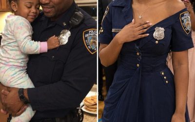 My Daughter Made Her Prom Dress Out of Her Late Father’s Uniform – When Her Mean Classmate Poured Punch on It, the Girl’s Mother Grabbed the Mic and Said Something That Froze the Whole Gym