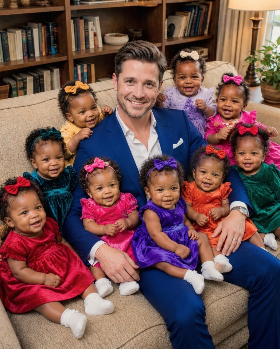After Losing His Wife, He Adopted 9 Abandoned Baby Girls—46 Years Later, the World Was Left Speechless