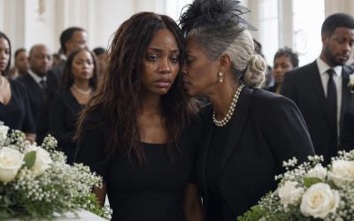 At my twin babies’ funeral, as their tiny coffins lay before me, my mother-in-law leaned close and hissed, “God took them because He knew what kind of mother you were.” I snapped, sobbing, “Can you shut up-just for today?” That’s when she slapped me,