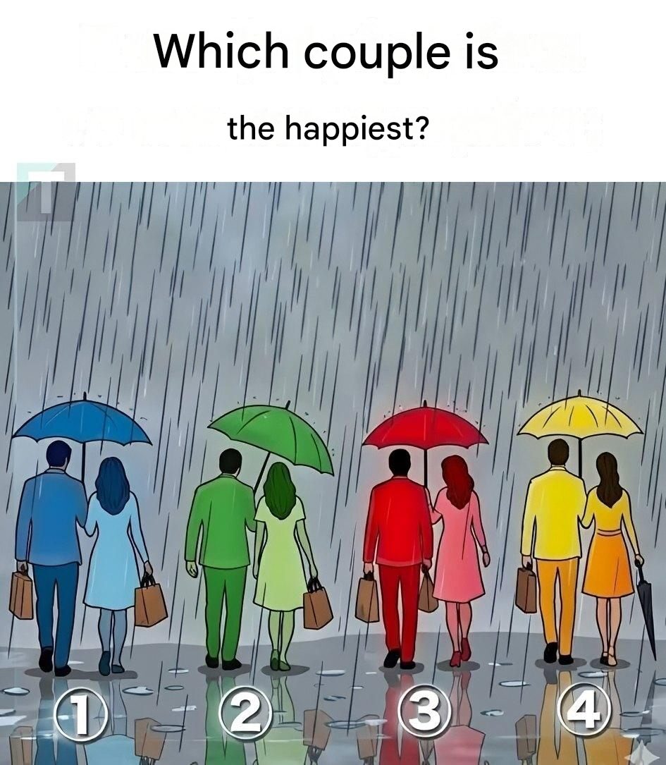 Which couple is the happiest?