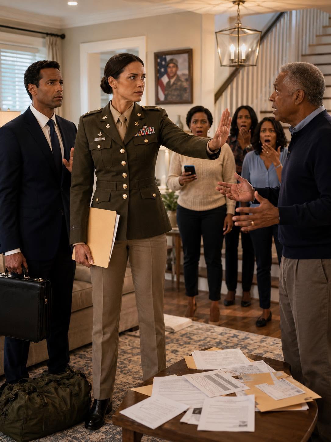 I looked my father dead in the eye and delivered a final warning: “If your wife says one more word about my military savings, the polite talk is over. I will handle her myself, making it crystal clear exactly where she stands and why she won’t touch a single dime of my money. Do you understand?”