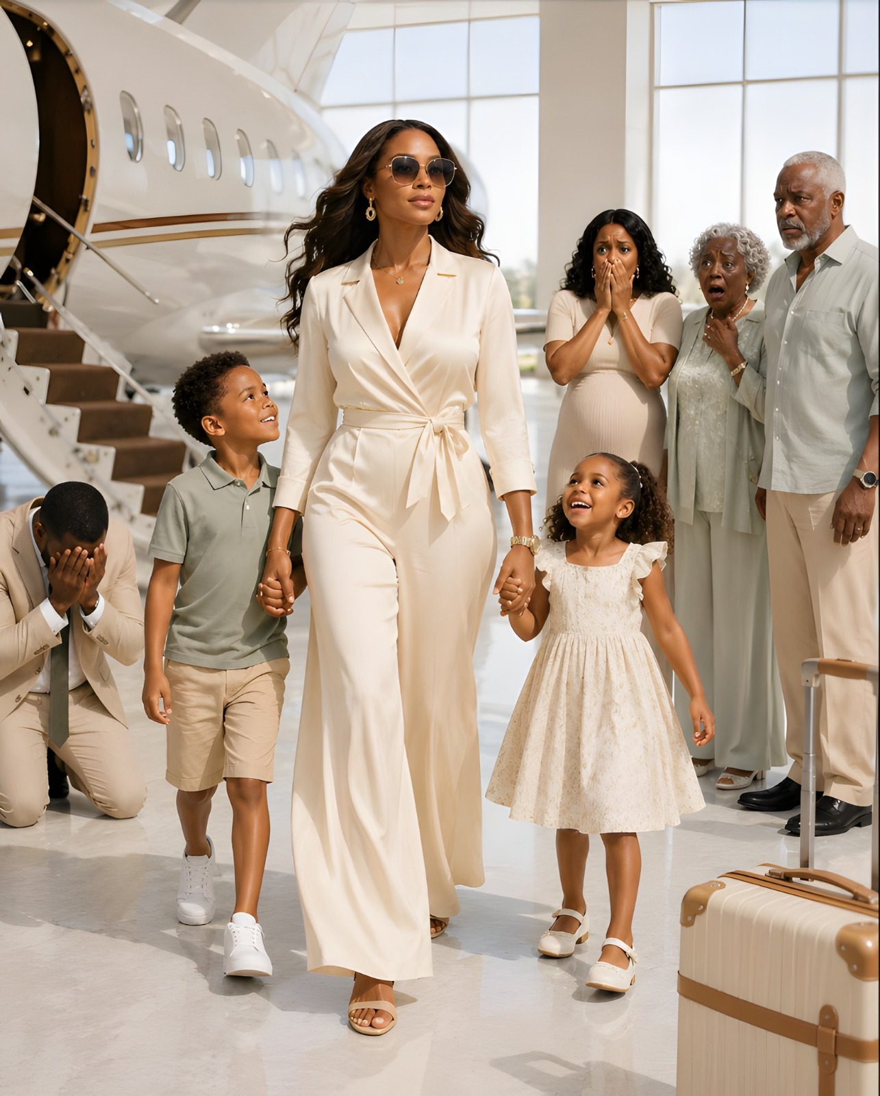 5 minutes after the divorce, I flew abroad with my two kids. Meanwhile, all seven members of my ex-in-law’s family had gathered at the maternity clinic to hear his mistress’s ultrasound results, but the doctor’s words left them stunned.