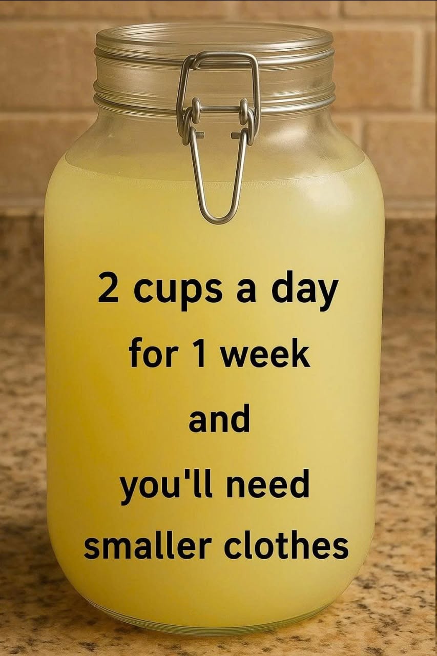 Natural slimming drink: warm water, apple cider vinegar, ginger and lemon