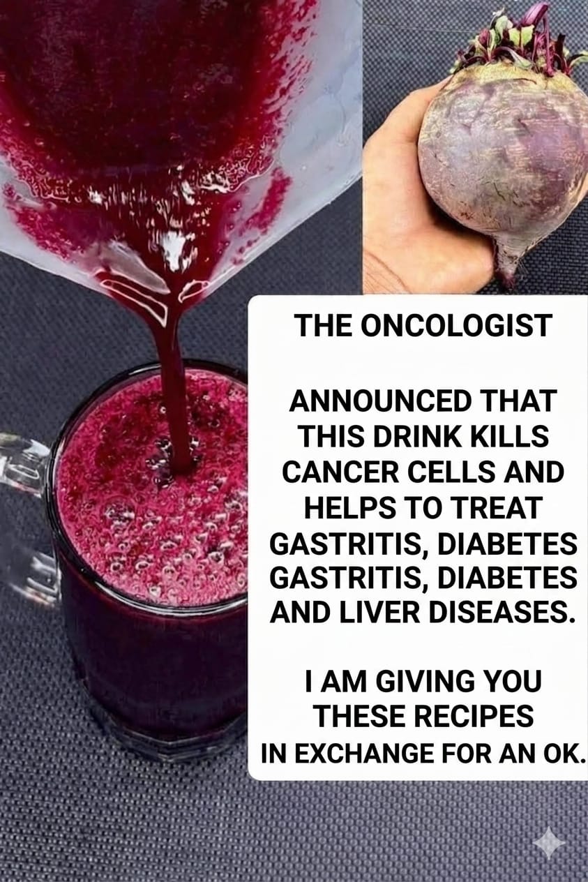 ALERT! BEETROOT JUICE KILLS CANCER CELLS IN 42 DAYS! I’m sharing the tip in the comments.